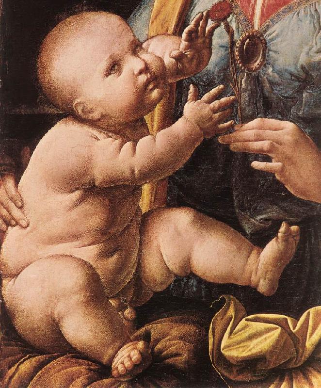 LEONARDO da Vinci The Madonna of the Carnation  g